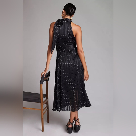 Anthropologie x Sachin & Babi Polka Dot Halter Midi Dress - Picture 4 of 10